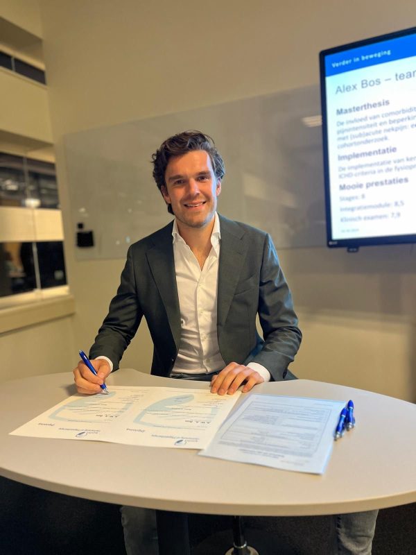 Alex Bos geslaagd voor zijn opleiding Manuele Therapie!